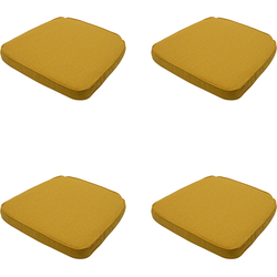 Madison -  Zitkussen Wicker Gold canvas eco+ - Ca. 48x48 cm - Set van 4