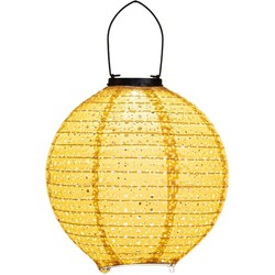 Solar Lampion 25 cm Oker Geel - Anna's Collection