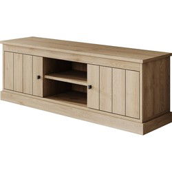 Meubella - TV-Meubel Vince - Eiken - 155 cm