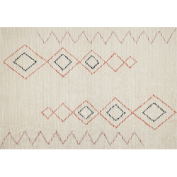 GUWAHATI - Laagpolig vloerkleed - Beige - 160 x 230 cm - Katoen