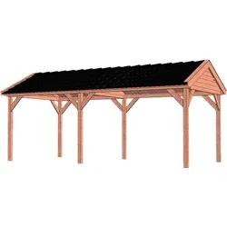 Trendhout douglas overkapping zadeldak Betula, 680 x 350