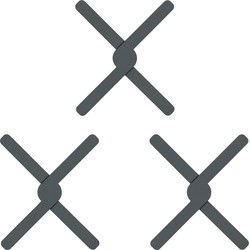 Krumble Opvouwbare siliconen pannenonderzetter - Antraciet - Set van 3
