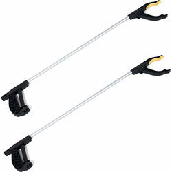 Zwerfvuilgrijper/afvalgrijper - 2x - 76 cm - kunststof - Grijparm - Afvalgrijpers