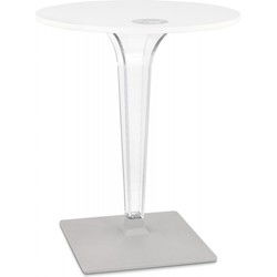 LIMPID ronde terrastafel 68x68x716 cm Wit