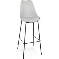 Designer barkruk LEMON 49x45x115 cm Grijs