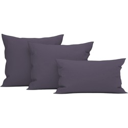 Heckett & Lane Wafel Kussensloop Katoen - velvet purple 40x80cm