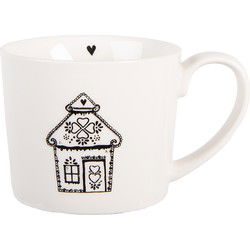 Clayre & Eef Mok Wit Porselein Gingerbread house