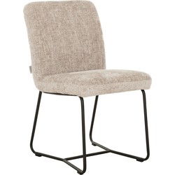 MUST Living Side chair Zola - 87x46x56 cm, glossy sand