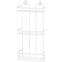 Concorde - Doucherekje met haakjes 3-laags - wit - H50 cm - Douche- en badrekjes