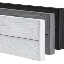 Berton Rabat houtmotiefplaat smal wit/grijs 184 cm Tuindeco