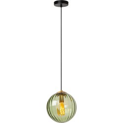 Montanez elegante hanglamp diameter 25 cm 1xE27 groen