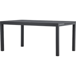 Grace aluminium uitschuifbare tuintafel zwart - 160 tot 240 x 100 cm