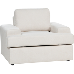 ALLA - Fauteuil - Lichtbeige - Polyester