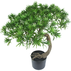 Greenmoods Bonsaiboom Pein - Miniatuurboom - Nepplanten voor binnen - Kunstplant - 1 Stuk - 55cm