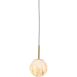Hanglamp Carrara - Goud/Wit - Ø16cm