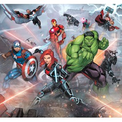 Komar fotobehang Avengers Street Revenge multicolor - 300 x 280 cm - 610783