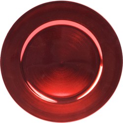 Borood plastic d33h1.5 cm rood