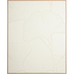 MUST Living Wall Panel Japanese Ginko Leaf,127x102x4 cm, white banana bark