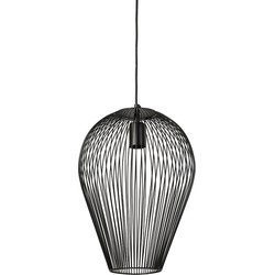 Light & Living - Hanglamp ABBY - Ø31x40cm - Zwart