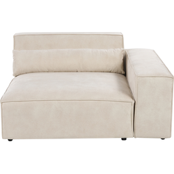 Beliani HELLNAR - Module Element-Beige-Fluweel