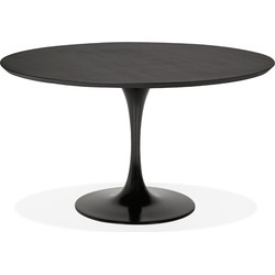 Design ronde eettafel GLOBO zwart