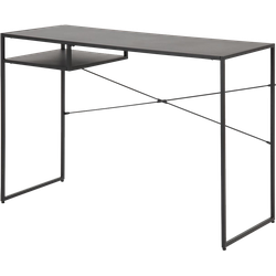 Roy metalen bureau zwart - met opbergvak - 110 x 45 cm