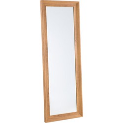 Spiegel bruin - muurspiegel - badkamerspiegel - garderobespiegel - 51x141 cm - SIGNES