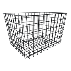 Draadmand zwart groot model H28 cm