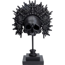 Kare Decofiguur King Skull Black 49cm