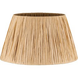 Raffia lampenkap - Conisch - beige - Boheemse stijl - ø30 x 17 cm - E27 fitting - Ontworpen voor tafellampen en Pendellamp - Ontworpen voor woonkamer en eetkamer