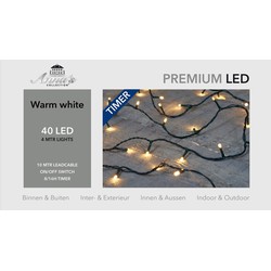 Anna's Collection kerstverlichting - warm wit - met dimmer - 400 cm - Kerstverlichting kerstboom