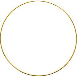 Clayre & Eef Decoratie Ring Ø 30 cm Goudkleurig Metaal