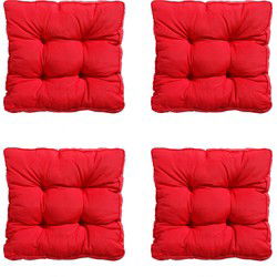 Madison -  Zitkussen Florance Panama red - Ca. 47x47 cm - Set van 4