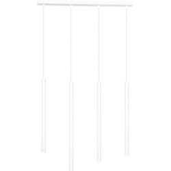 minimalistische hanglamp Longo Wit 4-lichts