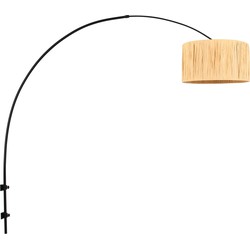 Steinhauer wandlamp Sparkled light - zwart - riet - 3696ZW