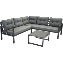 SenS-Line - Elba Loungeset - Aluminium - 3-delig - Grijs