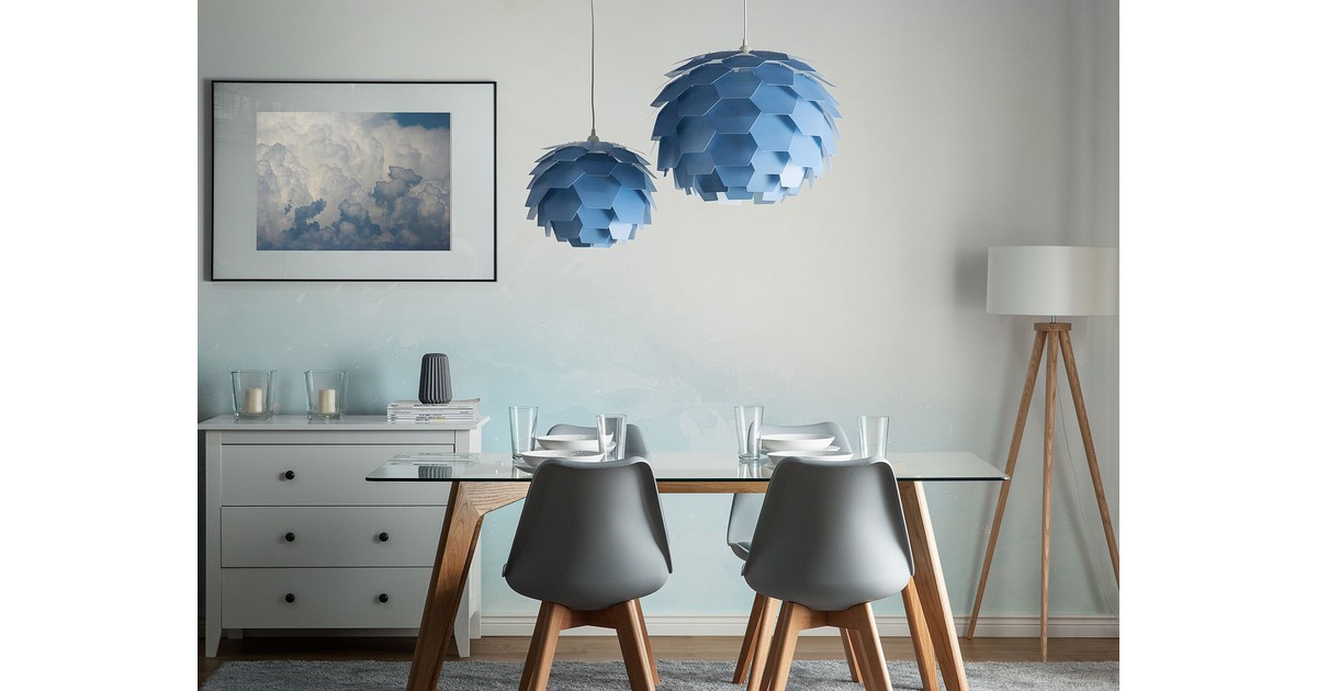 Hanglamp blauw SEGRE klein