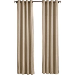 Larson - Luxe effen blackout gordijn - met ringen - 1.5m x 2.5m - Licht taupe