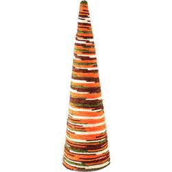 PTMD Decoratieve Kerstboom Silvioe - 21x21x70 cm - Schuim - Oranje