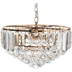 Beliani ACHEIRO L - Hanglamp-Goud-Kristal