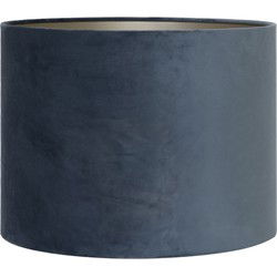 Light & Living - Lampenkap VELOURS - Ø25x18cm - Blauw