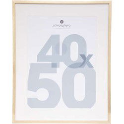 Atmosphera Fotolijstje met passe partout - voor een foto van 40 x 50 cm - goud - MDF/Glas - Fotolijsten