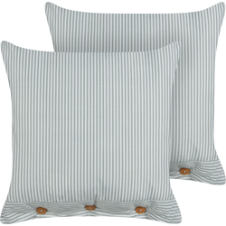 SEBRINE - Sierkussen set van 2 - Mintgroen - 45 x 45 cm - Polyester
