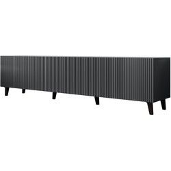Meubella - TV-Meubel Vintar - Antraciet - 200 cm