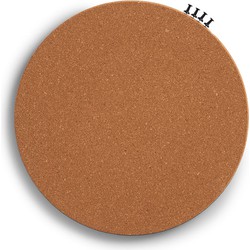 Zeller prikbord/wandbord rond - incl. punaises - 30 cm - kurk - Prikborden