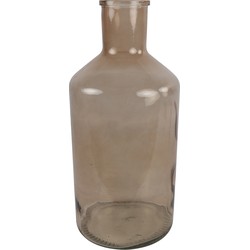 Countryfield vaas - zand/beige - glas - XXL fles - D24 x H52 cm - Vazen