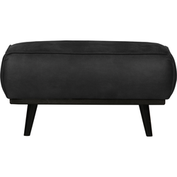 BePureHome Statement Hocker - Leder Zwart - 40x80x55