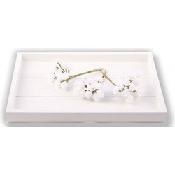 Witte roosjes van satijn 12 cm 24 stuks - Kunstbloemen