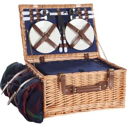 Beliani CREPES - Picknickmand-Natuurlijk-Wilgenhout