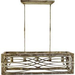 Clayre & Eef Hanglamp Bruin Beige IJzer